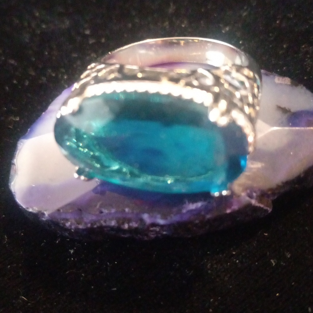 Ring Sz11 Blue  Stone.
